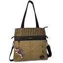 chala バッグ パッチ カバン かわいい Chala Canvas Convertible Stripe Work Tote with Purse Charm (Mauve_ Weiner Dog)chala バッグ パッチ カバン かわいい