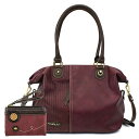 chala バッグ パッチ カバン かわいい CHALA Handbags Plum LaserCut Totes Shoulder Purse with Do...