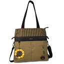 chala バッグ パッチ カバン かわいい CHALA Canvas Convertible Stripe Work Tote with Chala Key-...