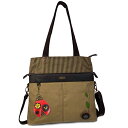 chala バッグ パッチ カバン かわいい CHALA Canvas Convertible Stripe Work Tote with Chala Key-...