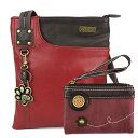 chala バッグ パッチ カバン かわいい Chala Double Zip Wallet and Swing Crossbody Messenger Bag...