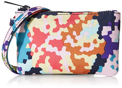 ヴェラブラッドリー ヴェラブラッドリー パスケース IDケース 定期入れ ベラブラッドリー Vera Bradley Women's Recycled Lighten Up Reactive Zip ID Case and Lanyard Combo, Happy Blooms Cross-Stitch, One Sizeヴェラブラッドリー パスケース IDケース 定期入れ ベラブラッドリー