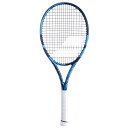 ejX Pbg A AJ o{ Babolat Pure Drive Team Tennis Racquet - Strung with 16g White Babolat Syn Gut at Mid-Range Tension (4