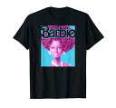 Tシャツ キャラクター ファッション トップス 海外モデル Barbie Afro Doll Classic Fit T-Shirt: Adult Round Neck, Black, Short Sleeve, Cotton-PolyesterTシャツ キャラクター ファッション トップス 海外モデル