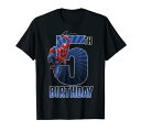 マーベル Marvel スパイダーマン スイング 5歳の誕生日 半袖Tシャツ キッズ6-6x 【日本サイズ110-120相当】 ブラック ファッション トップス アメリカ