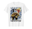 マーベル Marvel ファンタスティックフォー 半袖Tシャツ レディース 【Sサイズ】 ホワイト ファッション トップス アメリカ