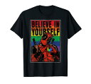 楽天angelicaマーベル Marvel デッドプール Believe In Yourself 自分を信じる 半袖Tシャツ メンズ 【Sサイズ】 ブラック ファッション トップス アメリカ