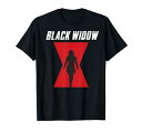 マーベル Marvel ブラック・ウィドウ 半袖Tシャツ メンズ【Sサイズ】 ブラック ファッション トップス アメリカ