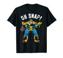 Tシャツ キャラクター ファッション トップス 海外モデル Marvel Thanos Space Oh Snap! Retro Comic Style T-Shirt T-ShirtTシャツ キャラクター ファッション トップス 海外モデル