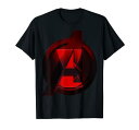 Tシャツ キャラクター ファッション トップス 海外モデル Marvel Black Widow Avengers Logo Fill T-ShirtTシャツ キャラクター ファッション トップス 海外モデル