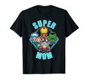 マーベル Marvel スーパーママ かわいい 半袖Tシャツ レディース【Sサイズ】ブラック ファッション トップス アメリカ 母の日