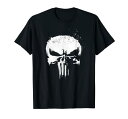 マーベル Marvel パニッシャー スカル 半袖Tシャツ レディース【Sサイズ】 ブラック ファッション トップス アメリカ