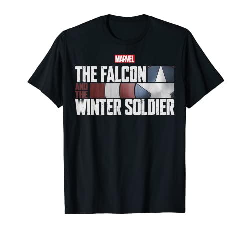 Tシャツ キャラクター ファッション トップス 海外モデル Marvel The Falcon And The Winter Soldier Shield Logo T-ShirtTシャツ キャラクター ファッション トップス 海外モデル