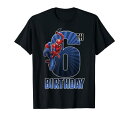 マーベル Marvel スパイダーマン スイング 6歳の誕生日 半袖Tシャツ キッズ6-6x 【日本サイズ110-120相当】 ブラック ファッション トップス アメリカ