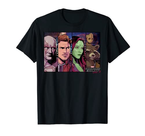 Tシャツ キャラクター ファッション トップス 海外モデル Marvel Guardians of the Galaxy Vol. 2 Hero Comic Panels T-ShirtTシャツ キャラクター ファッション トップス 海外モデル