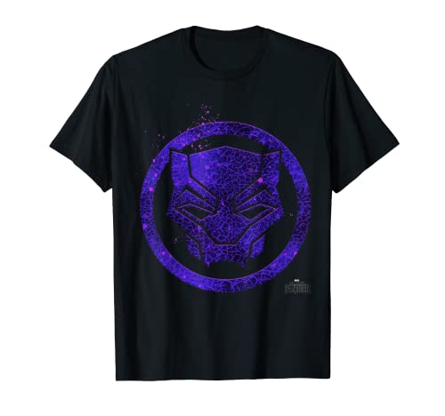 楽天angelicaTシャツ キャラクター ファッション トップス 海外モデル Marvel Black Panther Movie Purple Splatter Icon T-ShirtTシャツ キャラクター ファッション トップス 海外モデル