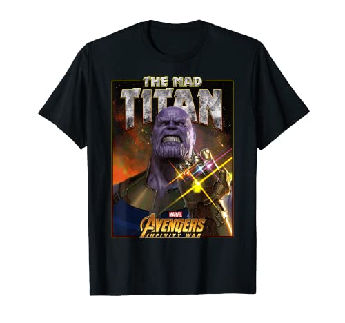 マーベル Marvel アベンジャーズ インフィニティウォー マッドタイタン サノス 半袖Tシャツ レディース 【Sサイズ】 ブラック ファッション トップス アメリカ