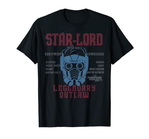 マーベル Marvel ガーディアンズオブギャラクシー2 スター・ロード 半袖Tシャツ メンズ 【Sサイズ】 ブラック ファッション トップス アメリカ 1