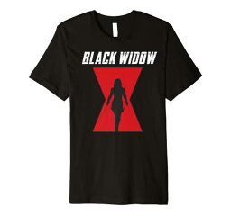 Tシャツ キャラクター ファッション トップス 海外モデル Marvel Black Widow Logo Silhouette Premium T-ShirtTシャツ キャラクター ファッション トップス 海外モデル