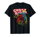 Tシャツ キャラクター ファッション トップス 海外モデル Ghost Rider Motorcyle On Fire Halftoned Split-Up T-Shirt T-ShirtTシャツ キャラクター ファッション トップス 海外モデル