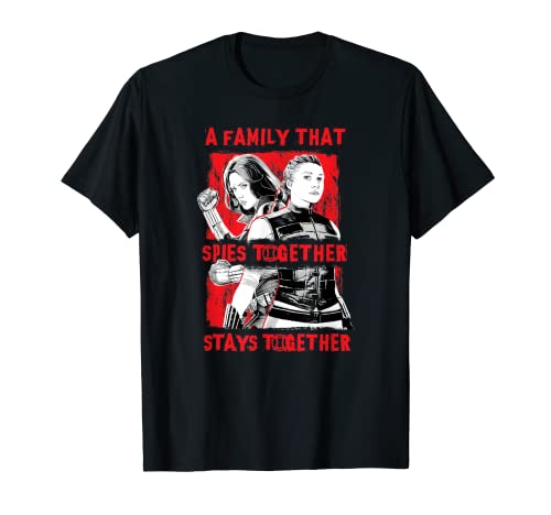 Tシャツ キャラクター ファッション トップス 海外モデル Marvel Black Widow Family That Spies Together Stays Together T-ShirtTシャツ キャラクター ファッション トップス 海外モデル