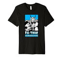 Tシャツ キャラクター ファッション トップス 海外モデル Marvel Fa-Thor Mightiest Of Dads Retro Poster Father's Day Premium T-ShirtTシャツ キャラクター ファッション トップス 海外モデル