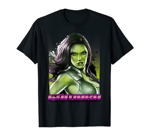 Tシャツ キャラクター ファッション トップス 海外モデル Marvel Guardians of Galaxy Gamora Comic Fatale Portrait T-ShirtTシャツ キャラクター ファッション トップス 海外モデル