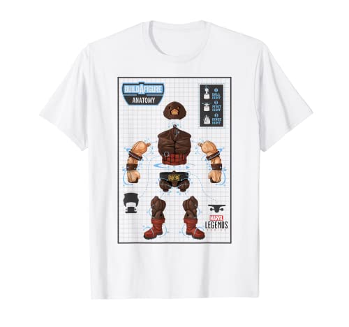Tシャツ キャラクター ファッション トップス 海外モデル Marvel Legends Series Juggernaut Build A Figure Anatomy T-ShirtTシャツ キャラクター ファッション トップス 海外モデル