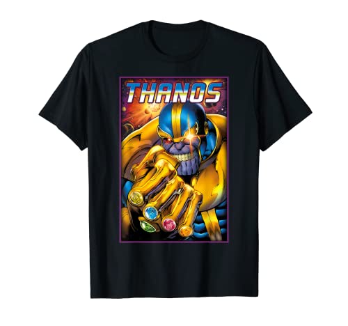 Tシャツ キャラクター ファッション トップス 海外モデル Marvel Comics Retro Classic Thanos Infinity Gems Vintage T-ShirtTシャツ キャラクター ファッション トップス 海外モデル