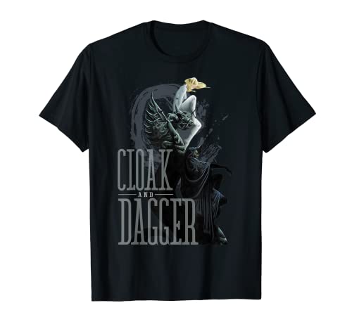 Tシャツ キャラクター ファッション トップス 海外モデル Marvel Cloak Dagger Dragon Statue Graphic T-Shirt T-ShirtTシャツ キャラクター ファッション トップス 海外モデル