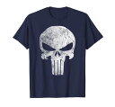 Tシャツ キャラクター ファッション トップス 海外モデル Marvel Punisher Skull Symbol Distressed Graphic T-Shirt C1 T-ShirtTシャツ キャラクター ファッション トップス 海外モデル