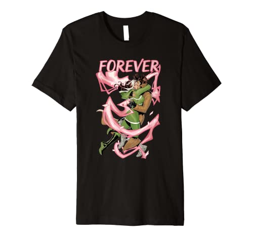 Tシャツ キャラクター ファッション トップス 海外モデル Marvel X-Men Rogue and Gambit Forever Kiss Valentine 039 s Day Premium T-ShirtTシャツ キャラクター ファッション トップス 海外モデル