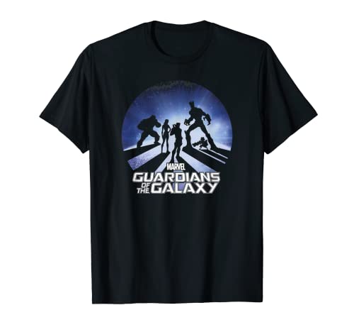 Tシャツ キャラクター ファッション トップス 海外モデル Marvel Comics Guardians of the Galaxy Team Silhouette T-ShirtTシャツ キャラクター ファッション トップス 海外モデル