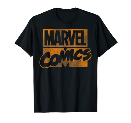 Tシャツ キャラクター ファッション トップス 海外モデル 【送料無料】Marvel Classic Comics Stack Logo Tonal Orange T-ShirtTシャツ キャラクター ファッション トップス 海外モデル