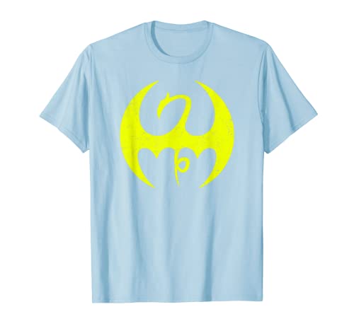 Tシャツ キャラクター ファッション トップス 海外モデル Marvel Iron Fist Distressed Dragon Logo Graphic T-Shirt C1 T-ShirtTシャツ キャラクター ファッション トップス 海外モデル