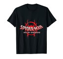 マーベル Marvel スパイダーマン スパイダーバース ムービーロゴ 半袖Tシャツ キッズ6-6x 【日本サイズ110-120相当】 ブラック ファッション トップス アメリカ