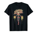 Tシャツ キャラクター ファッション トップス 海外モデル Marvel The Mighty Captain Marvel Retro Space Flight Portrait T-ShirtTシャツ キャラクター ファッション トップス 海外モデル