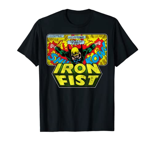 Tシャツ キャラクター ファッション トップス 海外モデル Marvel Comics Retro Classic Iron Fist Is Born Vintage Cover T-ShirtTシャツ キャラクター ファッション トップス 海外モデル