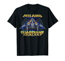 Tシャツ キャラクター ファッション トップス 海外モデル Marvel Guardians of the Galaxy Retro Milano Rock Poster T-ShirtTシャツ キャラクター ファッション トップス 海外モデル