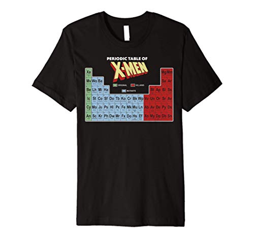 Tシャツ キャラクター ファッション トップス 海外モデル Marvel Periodic Table Of X-Men Elements Co..