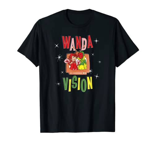 楽天angelicaTシャツ キャラクター ファッション トップス 海外モデル Marvel WandaVision Wanda & Vision Retro TV Artwork T-ShirtTシャツ キャラクター ファッション トップス 海外モデル