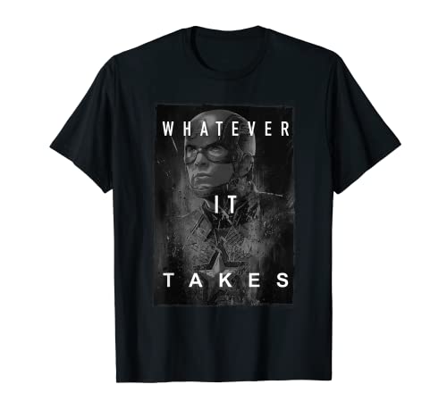 Tシャツ キャラクター ファッション トップス 海外モデル Avengers Endgame Captain America What Ever It Takes Poster T-ShirtTシャツ キャラクター ファッション トップス 海外モデル