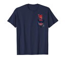 Tシャツ キャラクター ファッション トップス 海外モデル Marvel Spider-Man Spiderverse Spider-Ham Pocket T-Shirt T-ShirtTシャツ キャラクター ファッション トップス 海外モデル