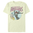 Tシャツ キャラクター ファッション トップス 海外モデル Marvel Men's T-Shirt, Cream, LargeTシャツ キャラクター ファッション トップス 海外モデル