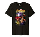 Tシャツ キャラクター ファッション トップス 海外モデル Marvel Avengers Infinity War Gauntlet Prism Premiu...