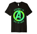 Tシャツ キャラクター ファッション トップス 海外モデル Marvel Earth Day Avengers Assemble To Save The Ear...