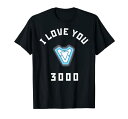 マーベル Marvel アベンジャーズ エンドゲーム アークリアクター アイラブユー3000 I Love You 3000 半袖Tシャツ キッズ6-6x 【日本サイズ110-120相当】 ブラック ファッション トップス アメリカ