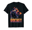 Tシャツ キャラクター ファッション トップス 海外モデル Marvel Infinity War Rocket Head Guardian Profile P...