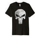 Tシャツ キャラクター ファッション トップス 海外モデル Marvel Punisher Skull Symbol Distressed Premium T-Shirt Premium T-ShirtTシャツ キャラクター ファッション トップス 海外モデル