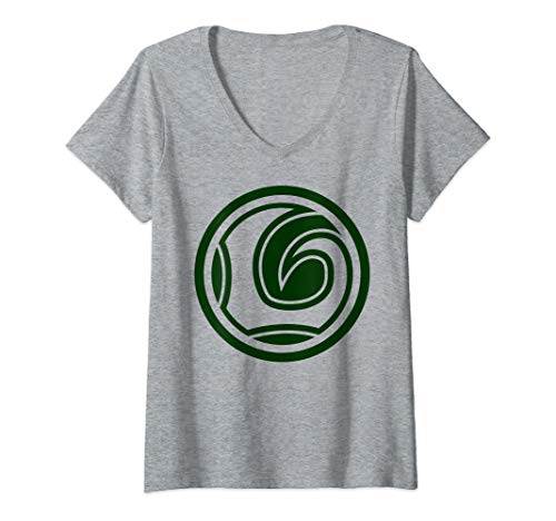 Tシャツ キャラクター ファッション トップス 海外モデル Marvel Loki God Of Mischief Green Logo V-Neck T-ShirtTシャツ キャラクター ファッション トップス 海外モデル